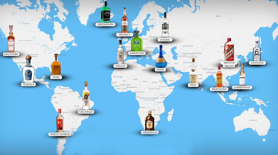 Mapa Bebidas Espirituosas - RodCamp Logística